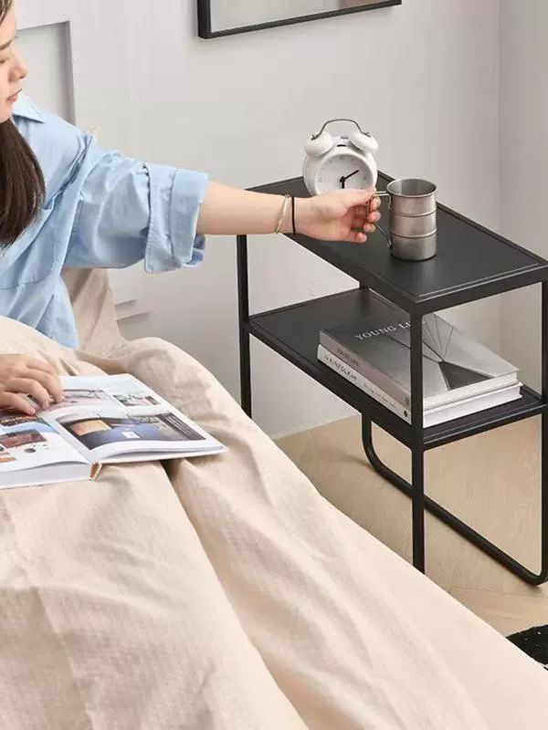 사이드 노트북 바퀴달린 접이식 보조책상 틈새 간이 책상 화이트 - 상세 이미지 4