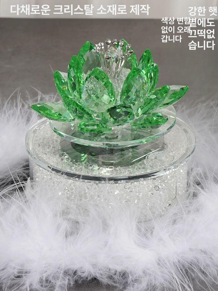 메모리얼 스톤 크리스탈 투명 색상 추모 장식 실버 기념 핑크-표준 - 상세 이미지 5