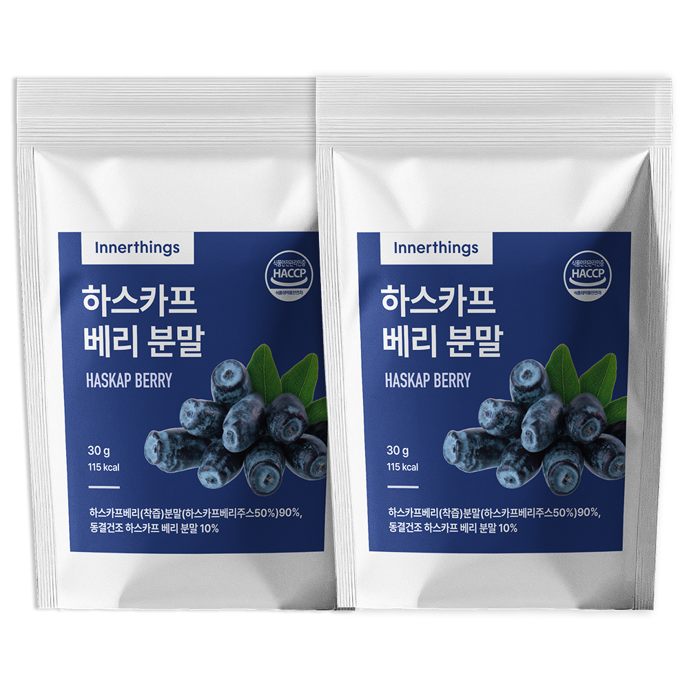 이너띵스 하스카프 베리 분말 가루 폴란드산 30g, 2개 제품 이미지
