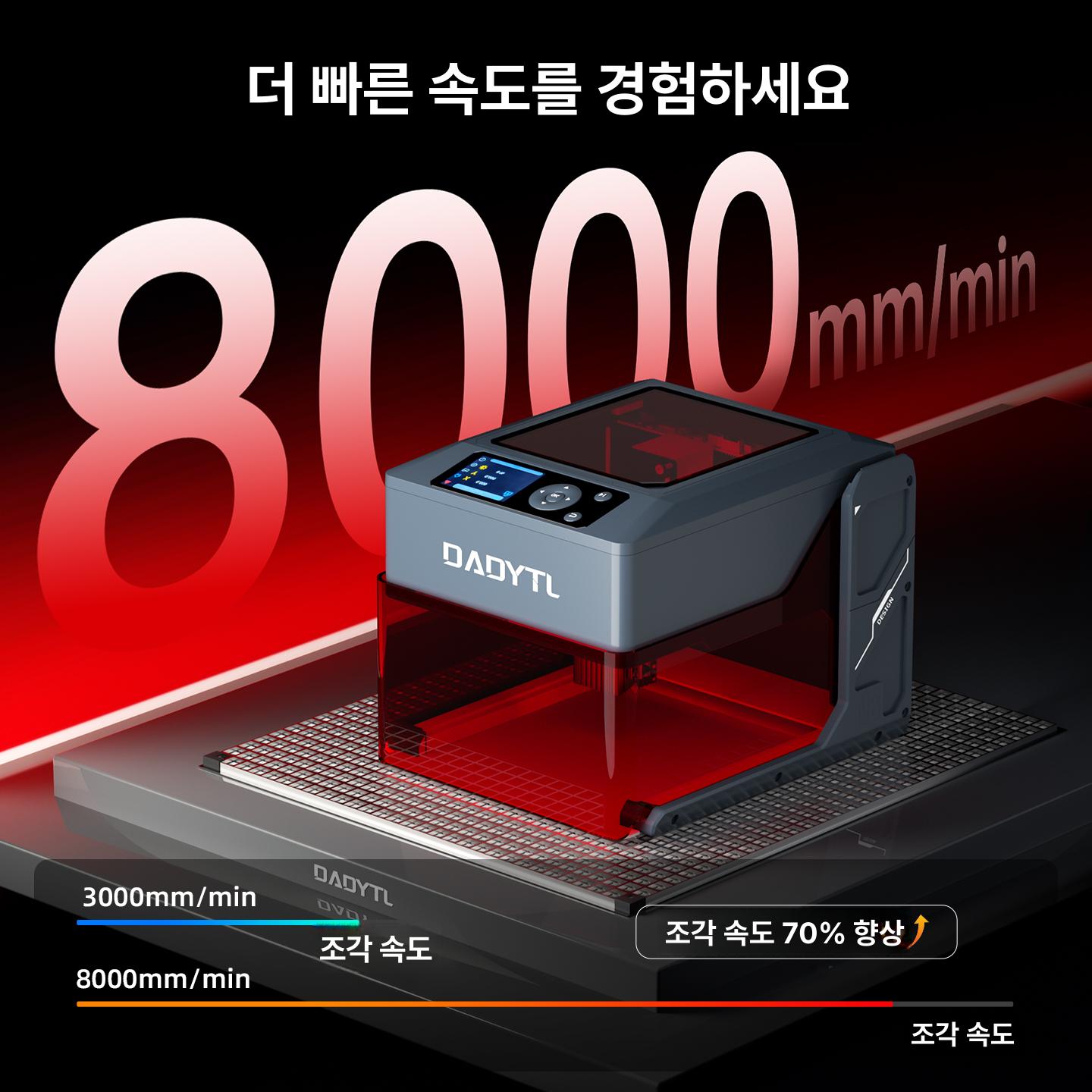 소형 목재 각인기 각인 조각기 레이저 아크릴 레터링 Pro 6W 조각절단소재 - 상세 이미지 4