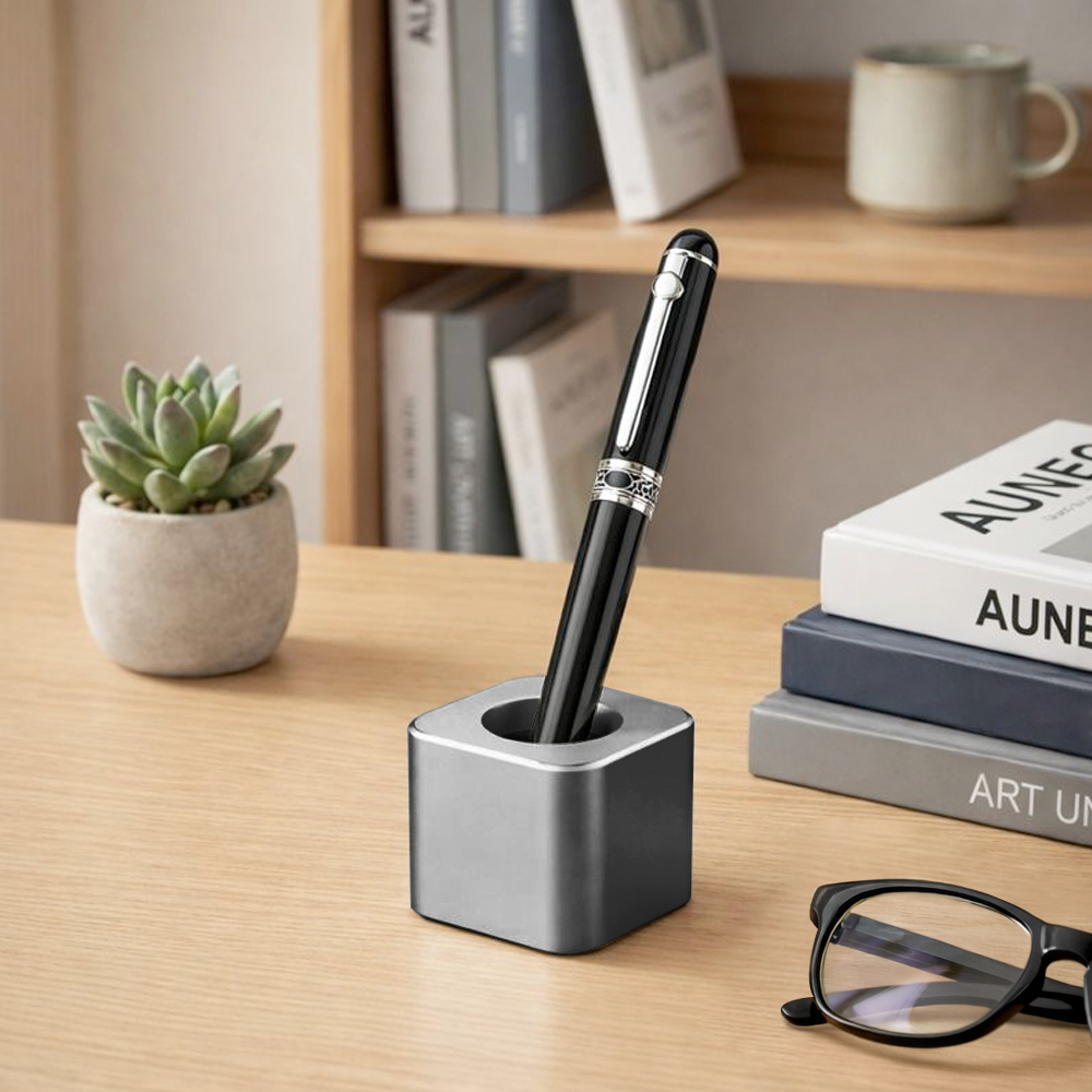 스토리빙 만년필 거치대 사무실 펜받침대 펜꼿이 펜꽃이 1칸, 01 사각 ... 실사용 후기 | 효과 있을까? - 대표 이미지
