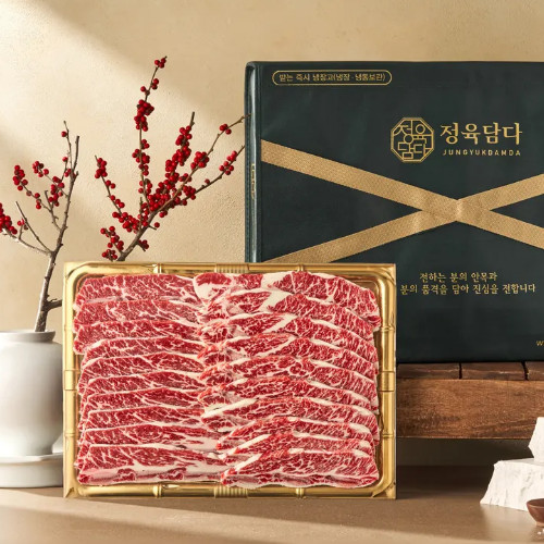 [새벽배송] 선물포장 추석 명절 생 LA갈비 선물 세트 꽃갈비 2kg, 1개