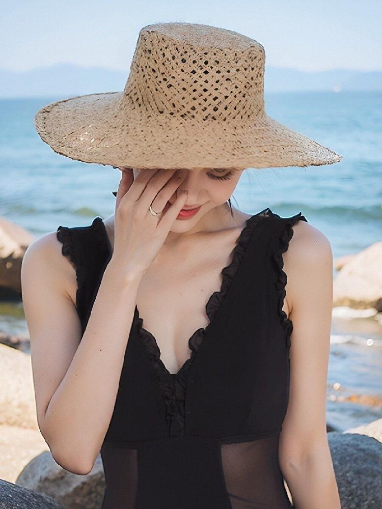 블랙모노키니 호텔 바캉스 수영복 시스루 호캉스 블랙-엠 - 상세 이미지 3