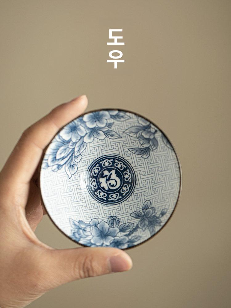 사케잔 세트 정종 술잔 집들이 선물 도쿠리 전통주잔 그린화이트 200ml 미만 - 상세 이미지 4