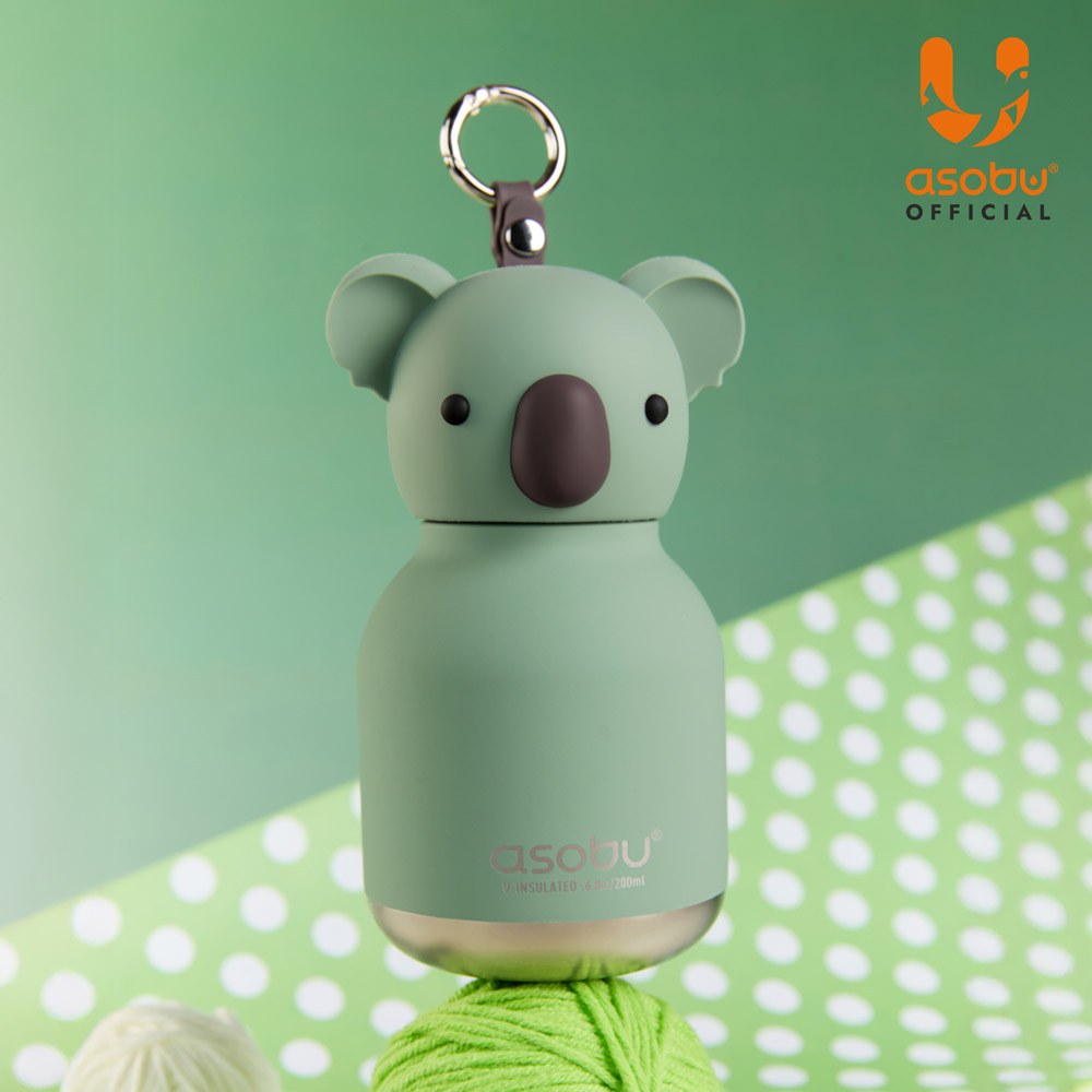 아소부 스테인레스 보온보냉 키링 텀블러 미니 베스티 200ml, 코알라 이미지 2