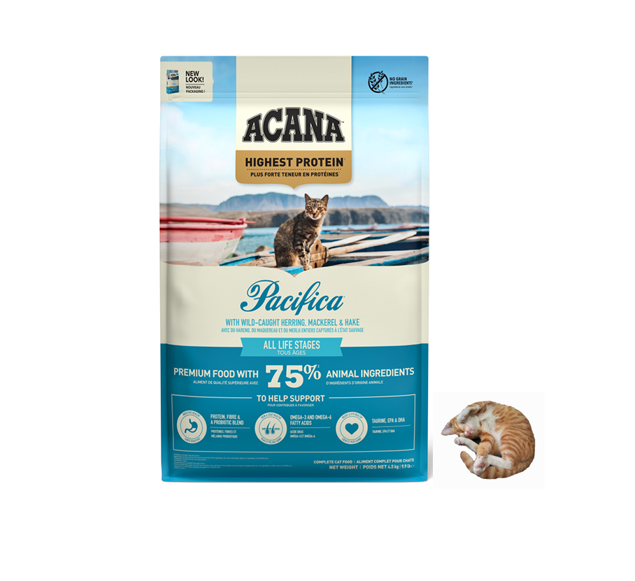 아카나 패시피카 캣 4.5kg+간식+소분봉투 - 상품 이미지