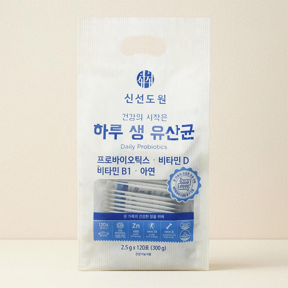 메가마트 신선도원 하루 생 유산균 2.5gx120포(120일분) - 상품 이미지
