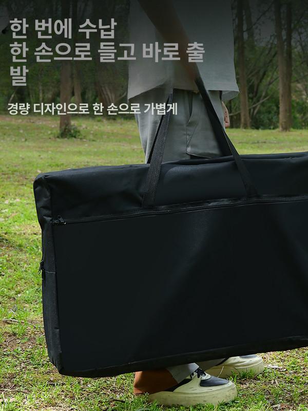 접이식 테이블 쉘프형 폴딩 좌식 메쉬 쉘프 백패킹 차박 블랙 3단 알루미늄 + 램프스탠드 - 상세 이미지 2