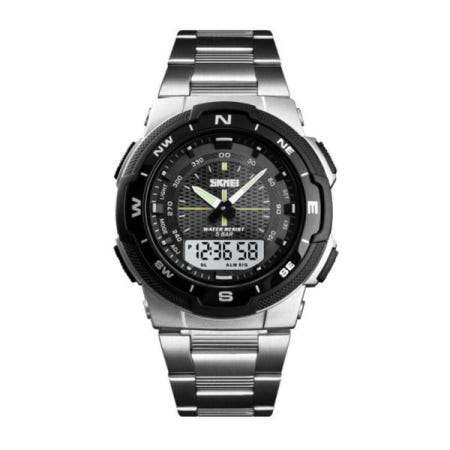 디스플레이 40대 20대 남성 남자 초 전자 메탈 손목 시계