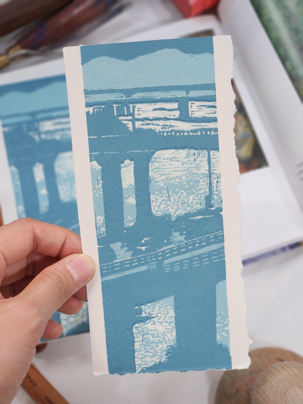 [판화] bridge of light