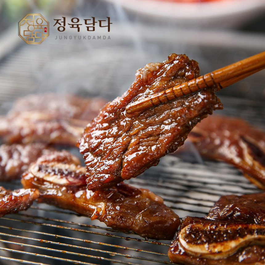 [새벽배송] 선물포장 추석 명절 생 LA갈비 선물 세트 꽃갈비 2kg, 1개