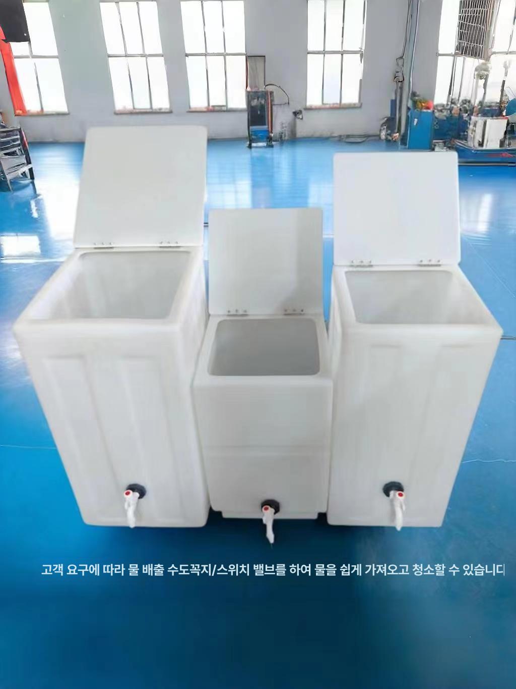 사각 물탱크 농업용 캠핑용 저수조 대체 플라스틱 양동이 투명 반개방형 60l x 38 34x57 - 상세 이미지 4