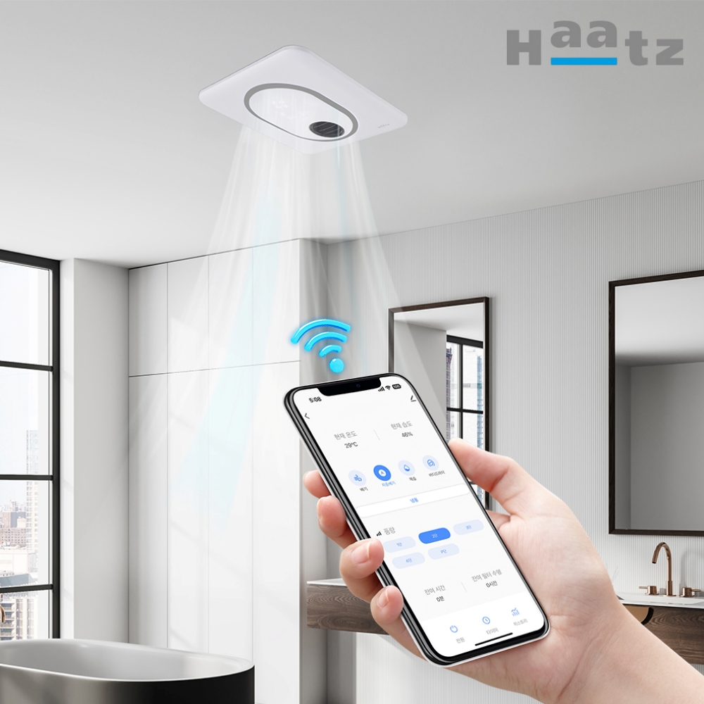 하츠 티오람X IOT 스마트 HMF-G600S IOT 화장실 온풍 제습 복합환풍기 전동댐퍼 제품 이미지