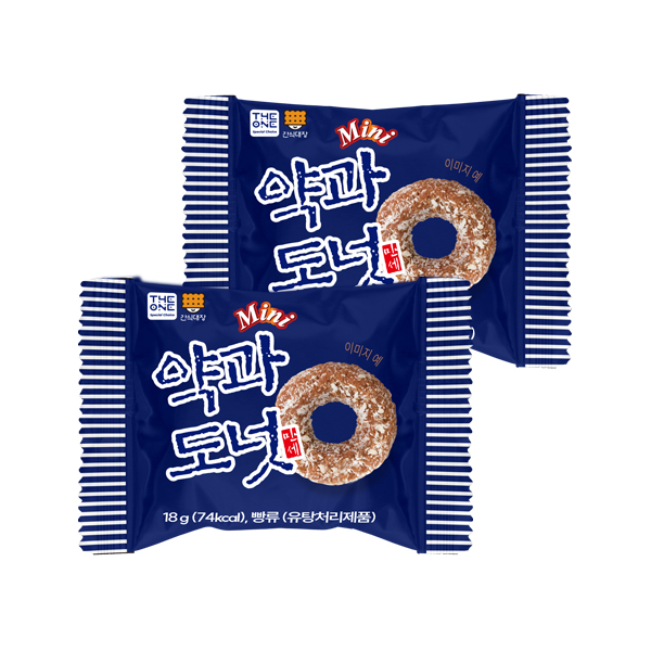 미니 약과도넛(BOX) 18g x 20개입(1BOX) 쫀득 쫀득한 국민간식 효도간식 이미지 7
