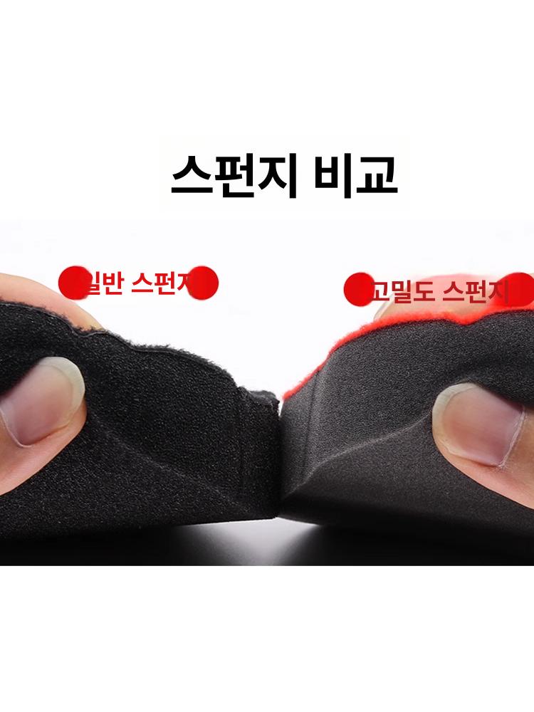 타이어 스펀지 스틱 브러시 세트 타이어용 청소용 손잡이 올인원 타이어 폴리싱 브러시 - 상세 이미지 3