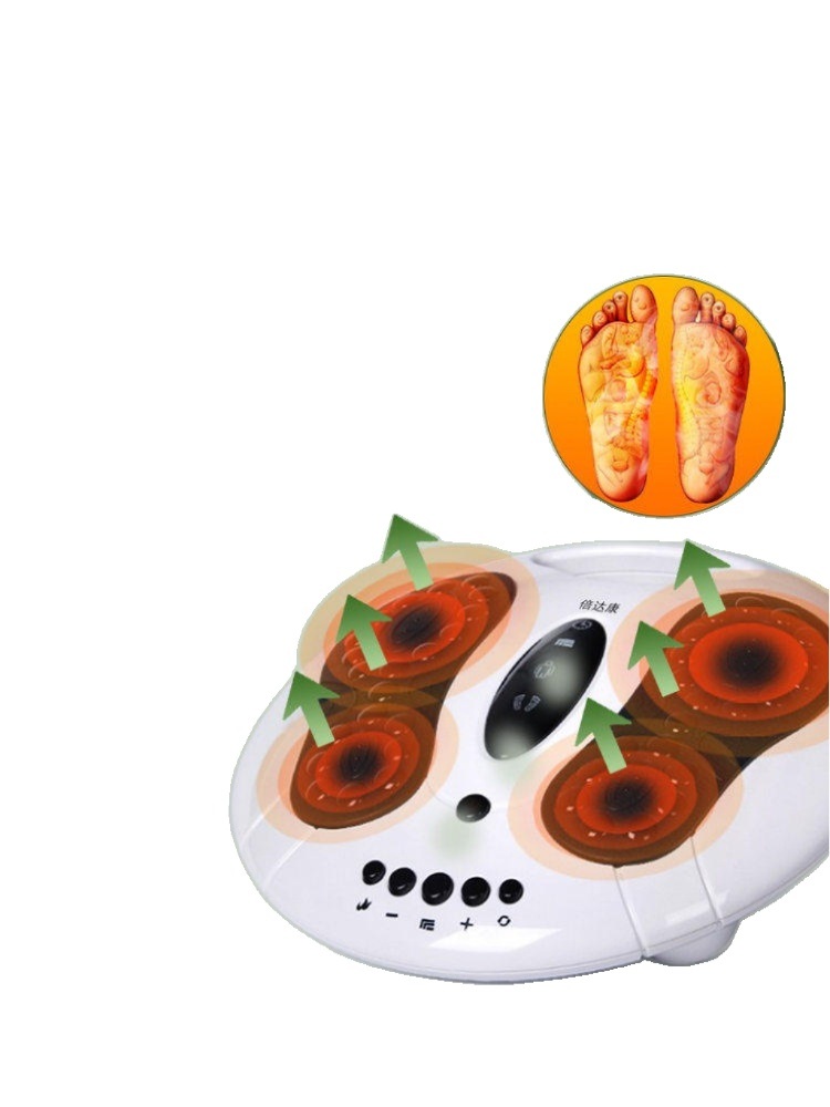 전동 발바닥 지압 패드 온열 안마기 마사지 마사지기 가정용 매트 기계 발패드 발지압매트 아이보리 - 상세 이미지 4