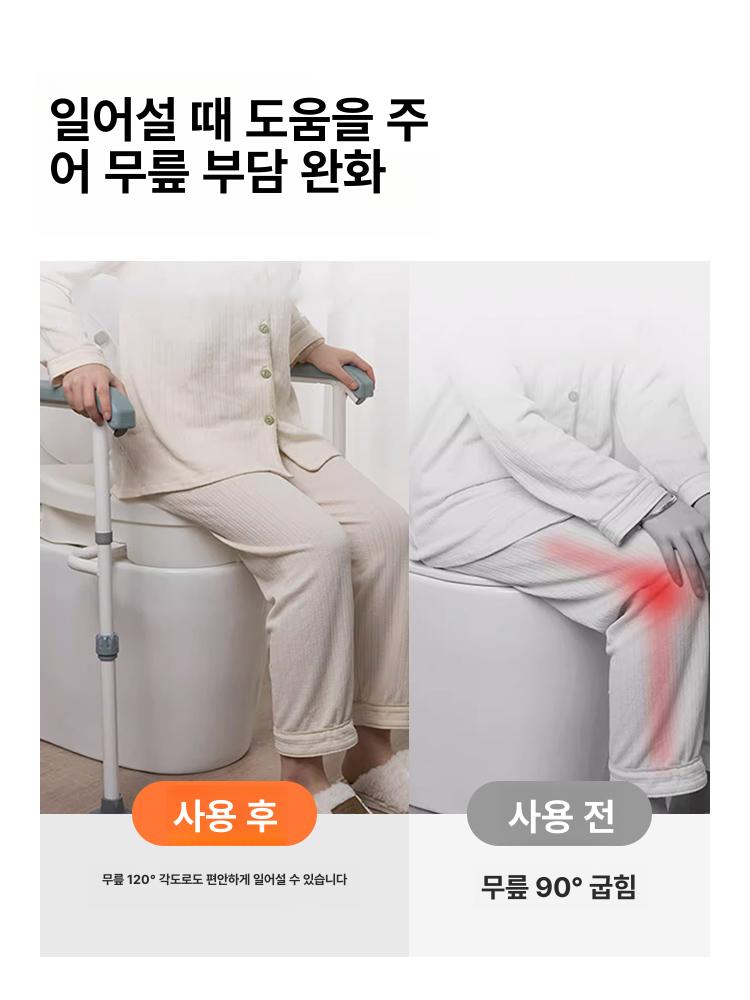 노인용 변기시트 욕실용 화장실 보조용품 팔걸이 쿠션 기본 모델 - 상세 이미지 4