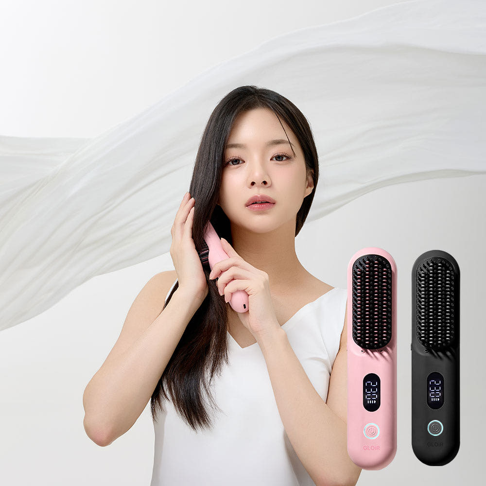 글루아 무선고데기 183빗살 빗고데기 2억 플라즈마 헤어 브러쉬 스타일러 매직기