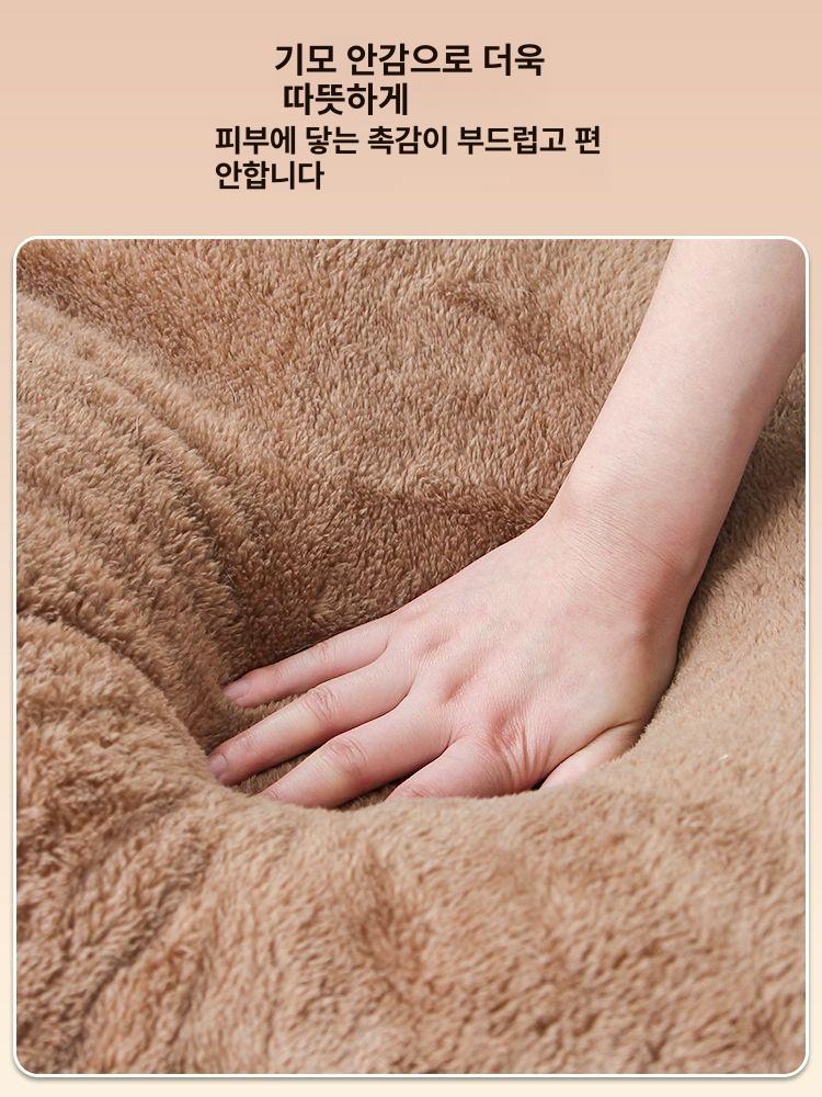 강아지 난방텐트 사계절 애견하우스 커튼형 애견집 숨숨집 라이트브라운카멜 S - 상세 이미지 4