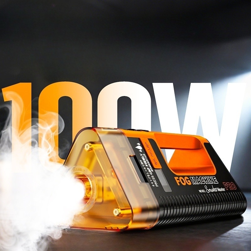 휴대용 포그머신 대용량 100W 강력 안개분사 3단계 조절 스튜디오촬영 공연 이벤트 - 상품 이미지