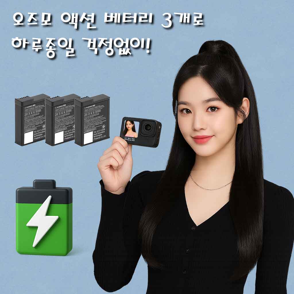 [대여] DJI 오즈모 액션6 대여 렌탈 인천공항 풀패키지 1일 - 상세 이미지 3