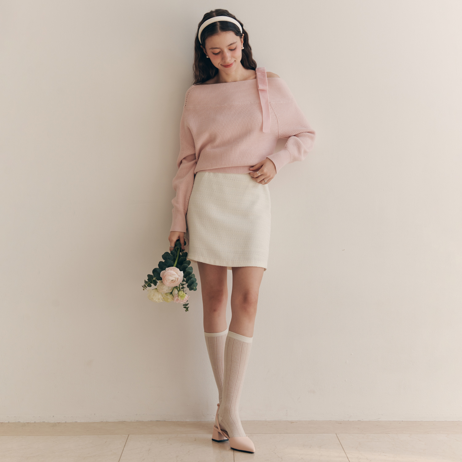 [제로스트릿][2컬러] 크리미 트위드 스커트 CREAMY TWEED SKIRT 이미지 8