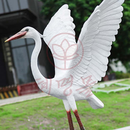 혜명몰 백로 모형 H 거실 동물모형 인형동물 선물 인테리어장식