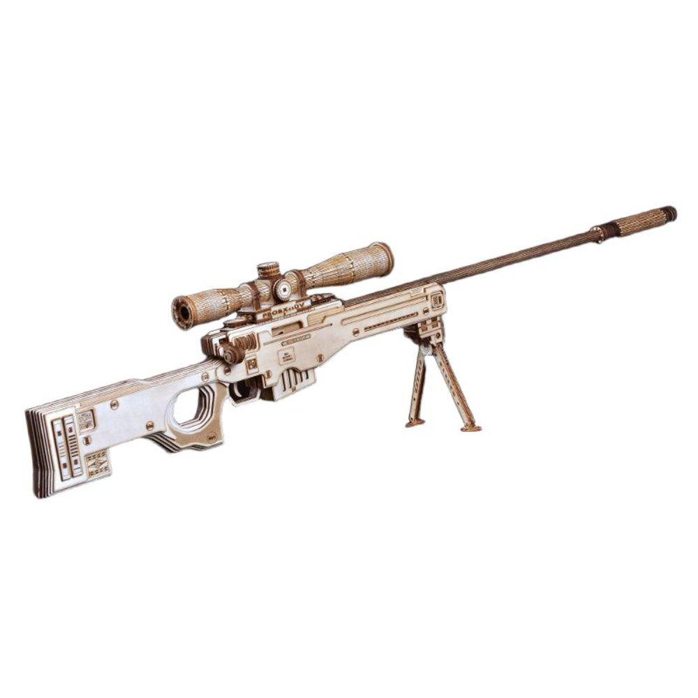 저격총 입체 퍼즐 장식 미니어처 선물 모형 3D 에땁 만들기 우드 수제 조립 AWM 저격총 - 상품 이미지
