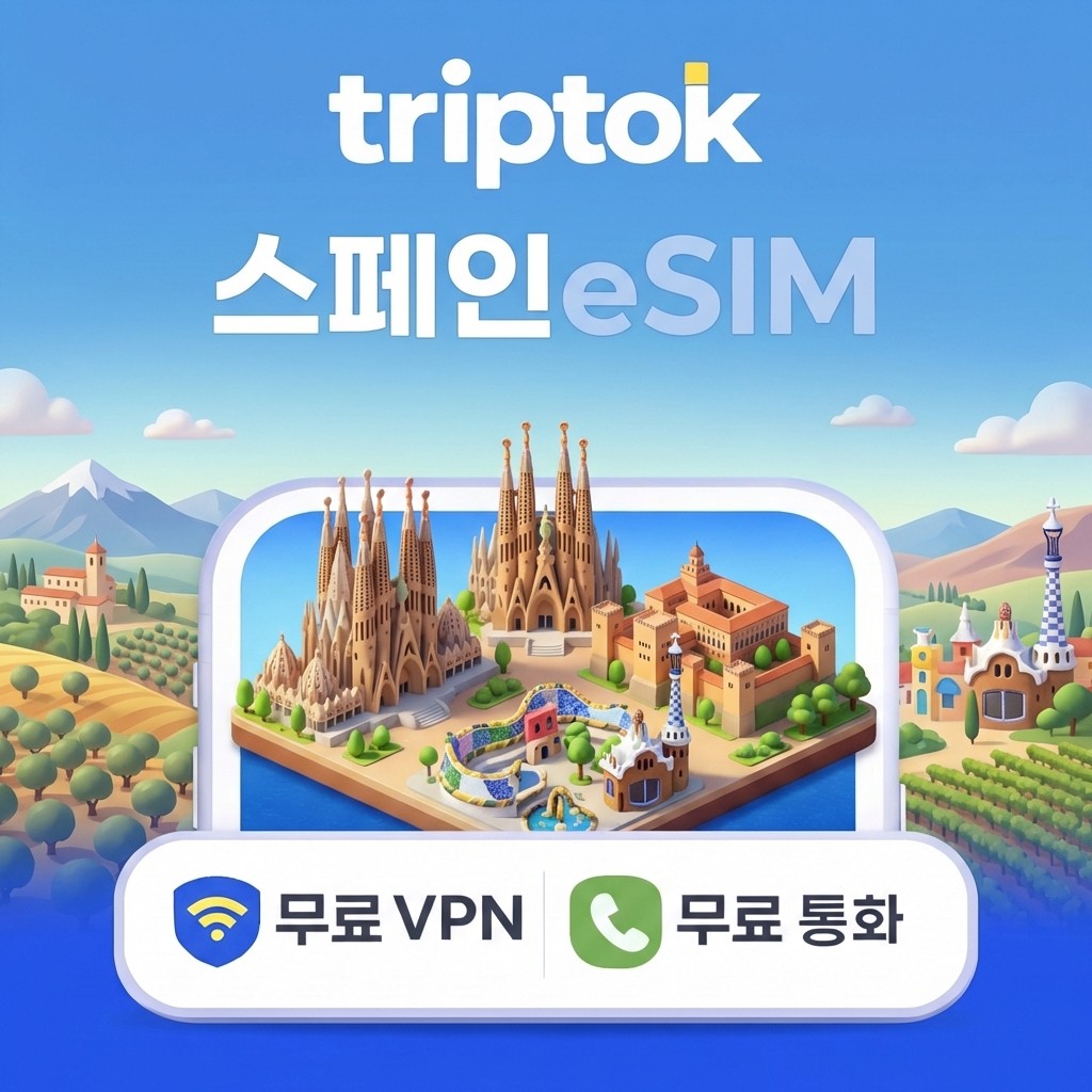 스페인 eSIM e심 5G Movistar Vodafone 무제한 데이터 전화,VPN 무료