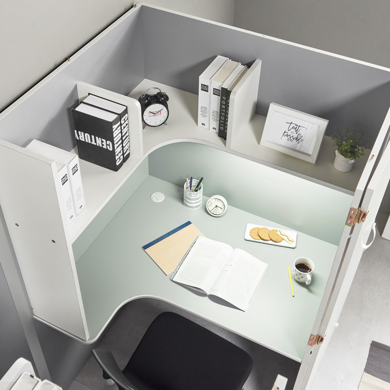 e스마트 무아르 프리미엄 1인 가정용 독서실책상 H1600