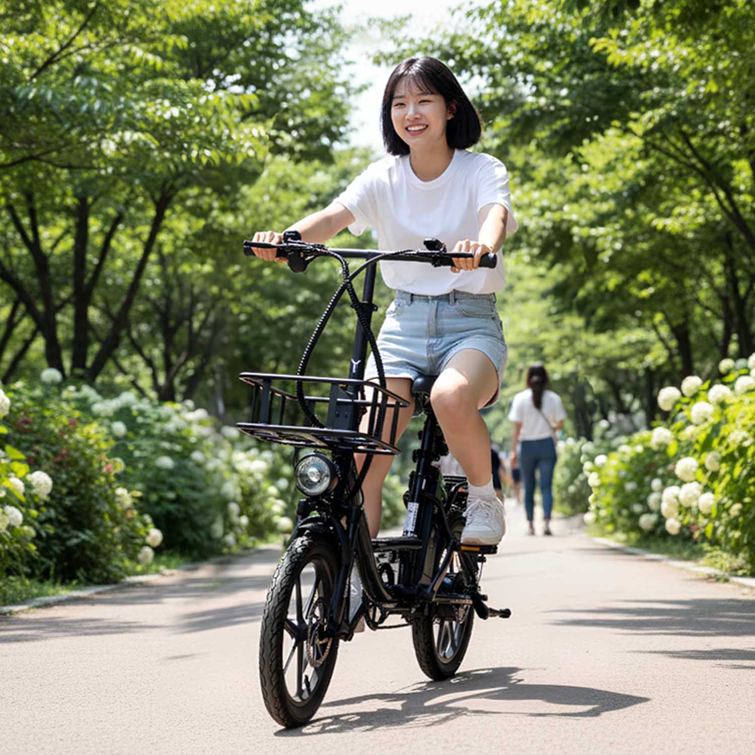 타이탄400 여성용 초경량 전기자전거 13ah 분리형배터리 미니벨로 - 상세 이미지 3