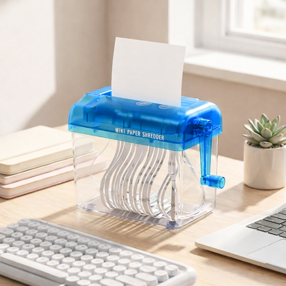 스토리빙 가정용 수동 종이 문서 파쇄기 세절기 세단기 A6 제품 이미지