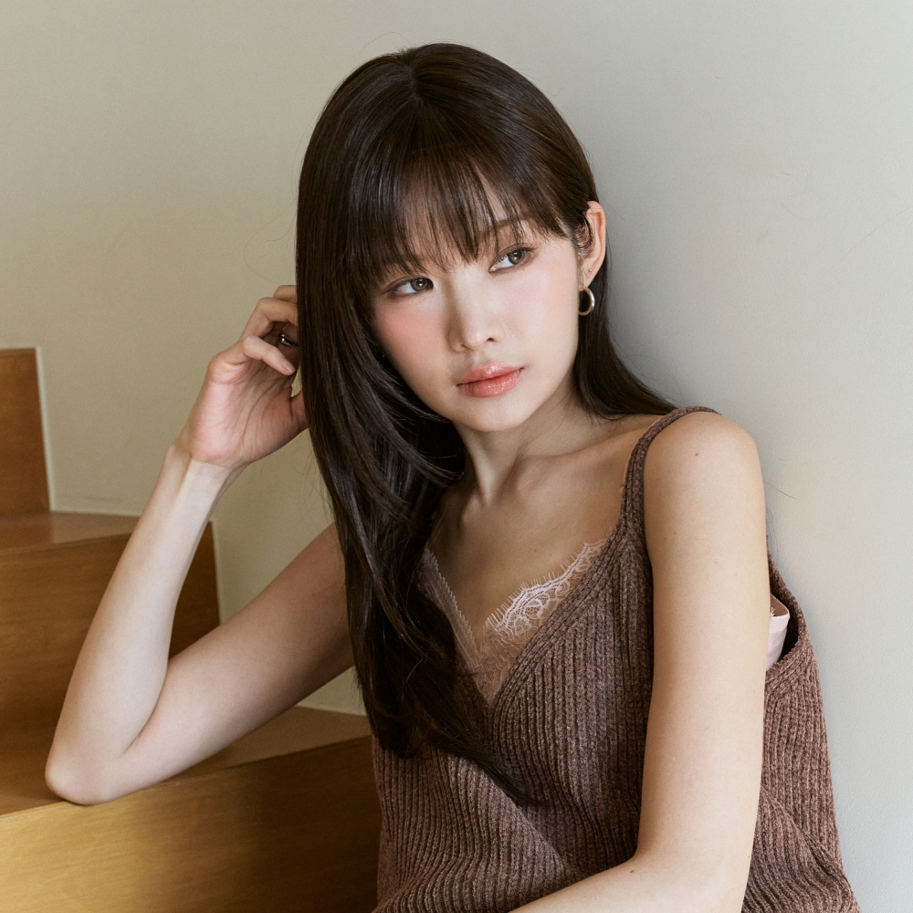 수제통가발 롱 허그펌 레이어드 볼륨웨이브 여자가발 아일라 - 상품 이미지