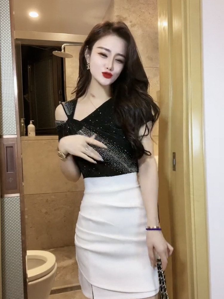 방송댄스복 라인댄스 상의 사교 라틴 여성 댄스스포츠 오프숄더 줌바복 - 상세 이미지 2