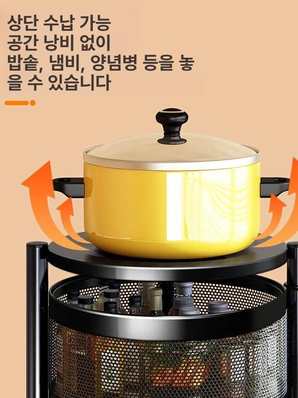 뜨개실 보관함 원형 소품 수납함 철제 코바늘 다기능 프레임 진열대 선반 정리함 - 상세 이미지 3