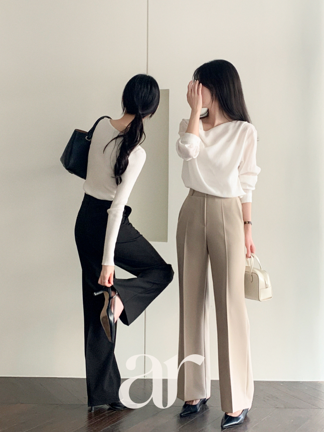 슬림 스트레이트 세미 부츠컷 슬랙스 ps5599 이미지 6