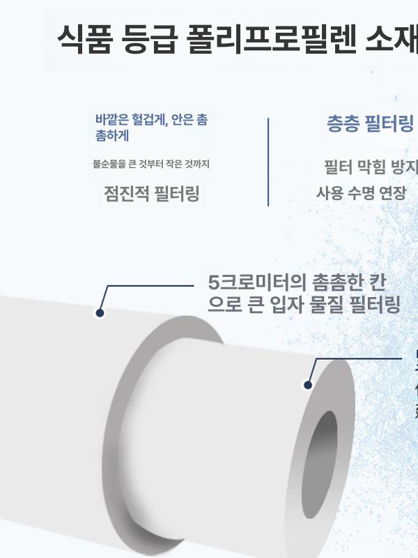 정수 필터 하우징 캠핑카 전처리 이물질 차단 활성탄 10인치 1μm 프레임 없음 - 상세 이미지 4