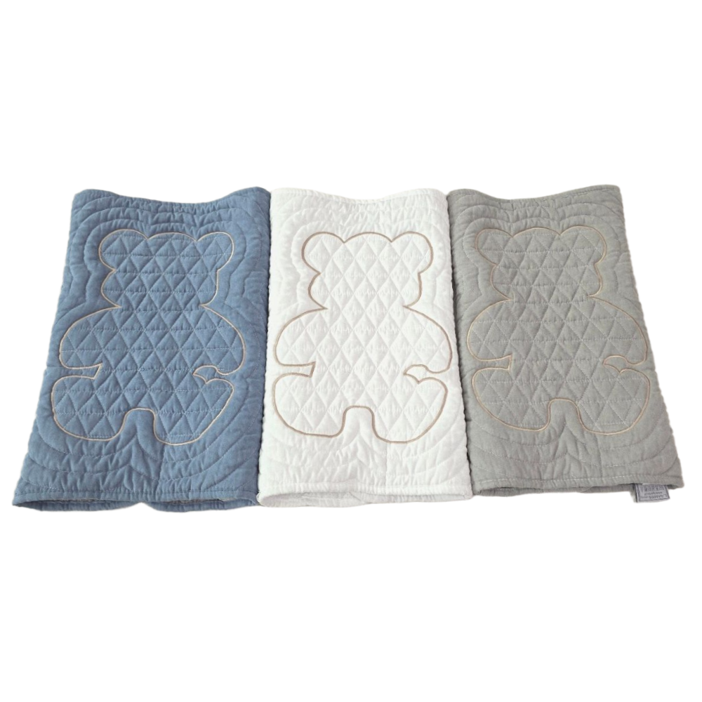 홈집합 퀼트 면100% 곰돌이 소파패드 사계절 화이트, 4인용