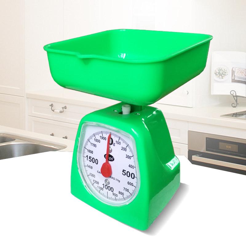쿠킹 저울 계량기 스켈톤 요리 주방 쿠킹저울 오렌지 1kg 원형 - 상세 이미지 4