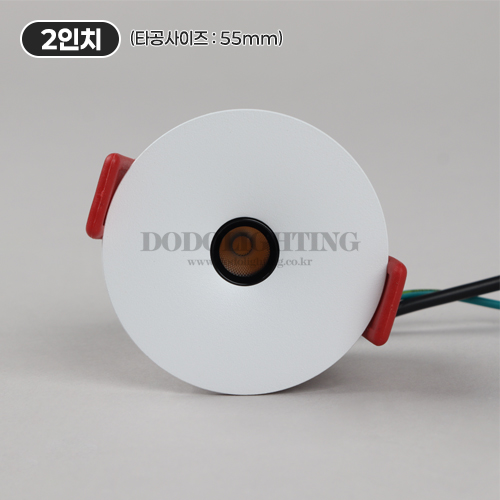 더쎈 딘브라 COB 집중형 핀홀 원형매립등 8W 타공 55mm (2인치) - 상세 이미지 2