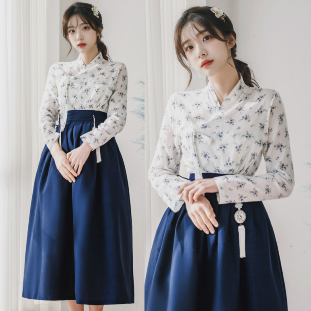 생활한복 세트 용담 차미 개량 계량 퓨전 반티-173 제품 이미지