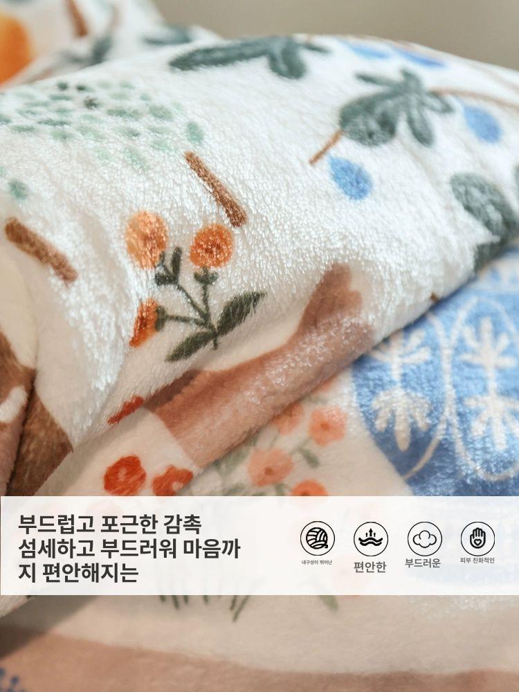 소파 거실용 블랭킷 대형 블랑켓 양털 두꺼운 캠핑용 mrgt-1 110 x 150cm 단층사계절용얇은 - 상세 이미지 4