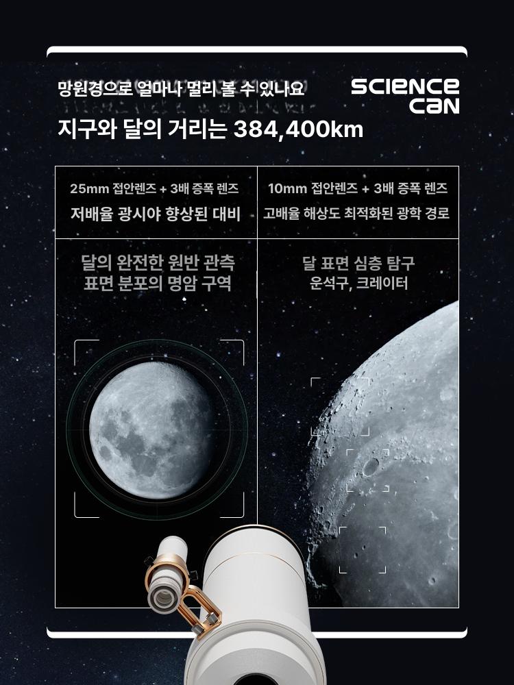 천체 망원경 고출력 성능 반사식 입문용 전용 파워탱크 천문망원경 선물상자 - 상세 이미지 5