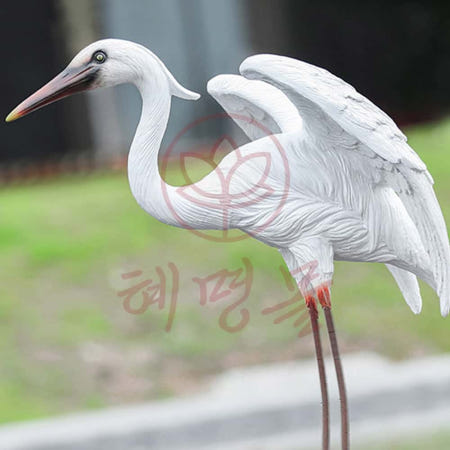 혜명몰 백로 모형 A 인테리어 동물 조각 수납장식 아트