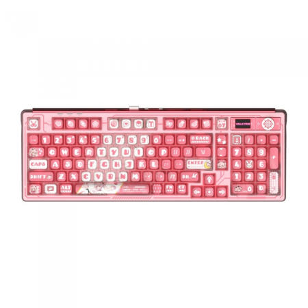 발키리 발키리 VK-99 PRO LVBU 유무선 기계식 키보드 한글 Flame pink 축