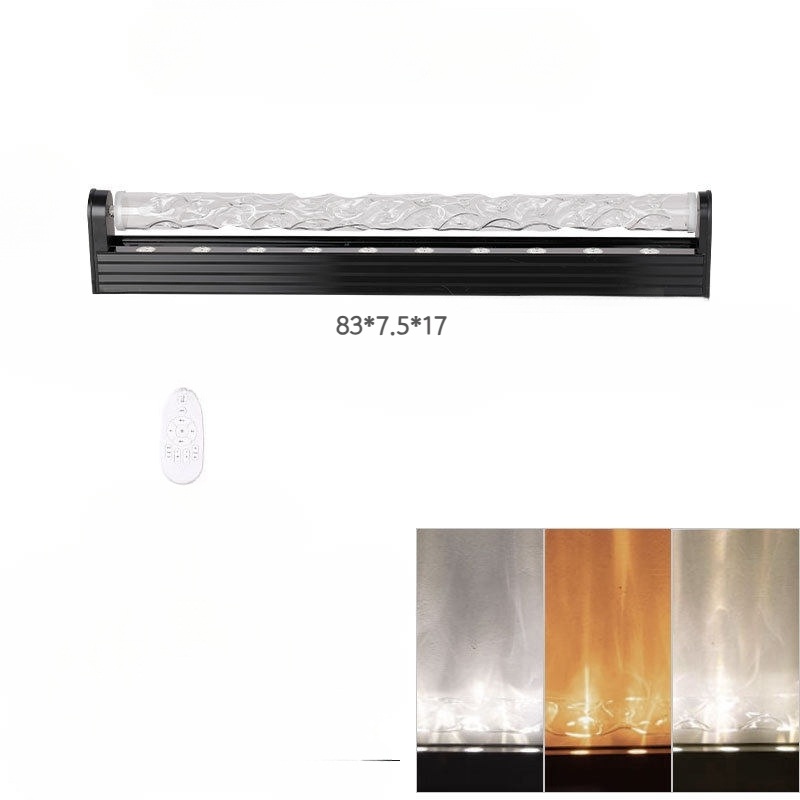 물결 조명 인테리어 LED 바닥등 3D 오로라 물멍 16색 RGB 벽면 삼색 발광 83cm - 상품 이미지