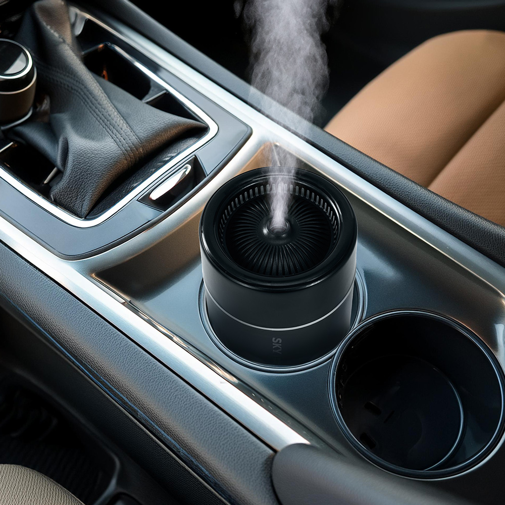 케어 MH10 C타입 차량용 책상용 초음파 미니 가습기 화이트