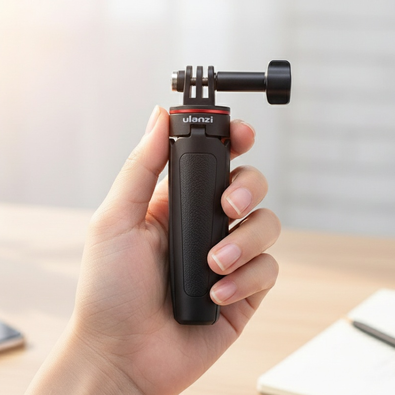 울란지 MT-09 DJI 인스타360 고프로 전용 액션캠 투인원 미니 셀피스틱 삼각대 - 상세 이미지 2