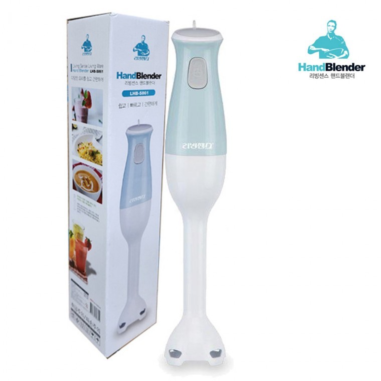 리빙센스 핸드블렌더 LHB-S861 간편한 미니믹서기 블랜더 핸드믹서 반죽 분쇄기
