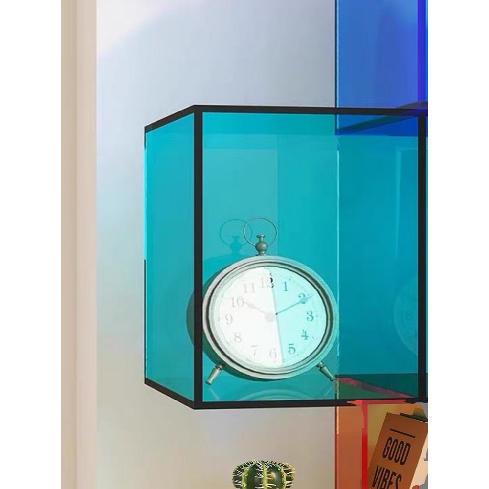모듈 아크릴 수납장 소품 다용도 정리장 진열장 진열 모던 서점 모듈가구 거실 주황 50x30x30cm 5mm - 상세 이미지 5